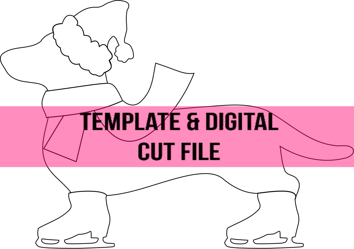 Snoweenie Template & Digital Cut File