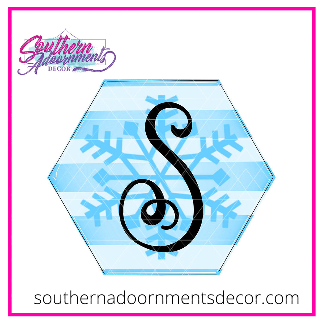 Snowflake Hexagon Blank