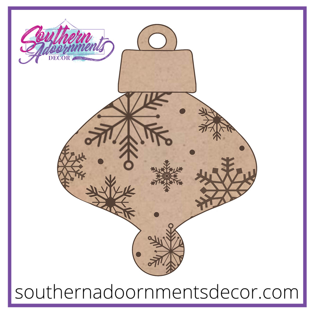 Snowflake Pattern Ornament Blank