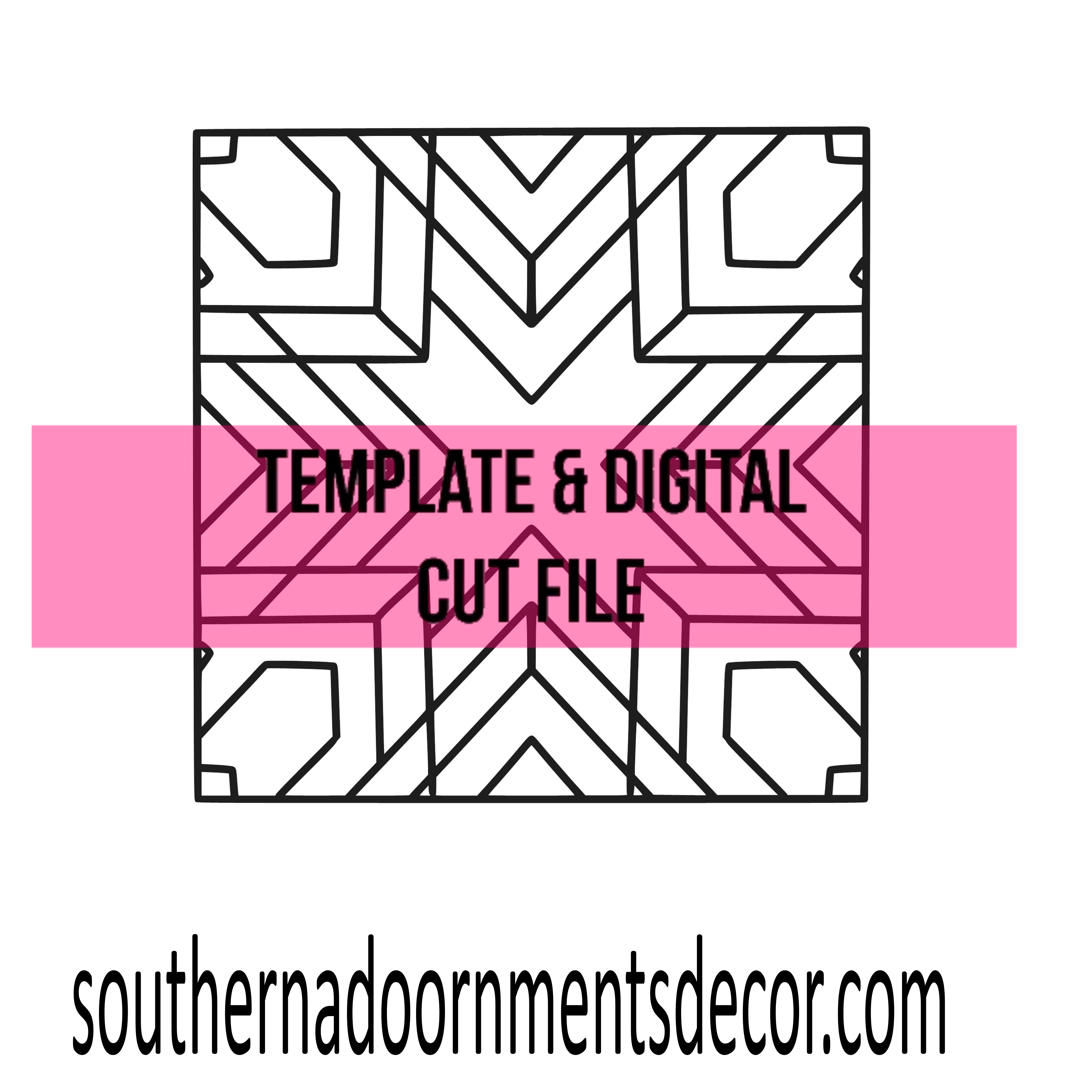 Square Quilt Template & Digital Cut File