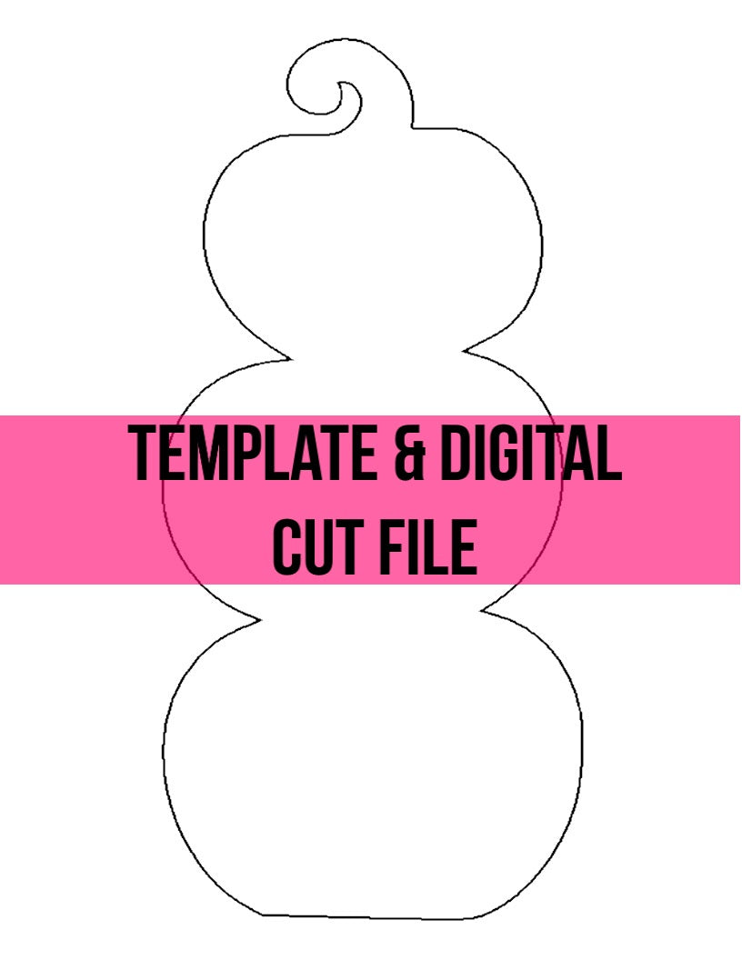Stacked Pumpkins Template & Digital Cut File