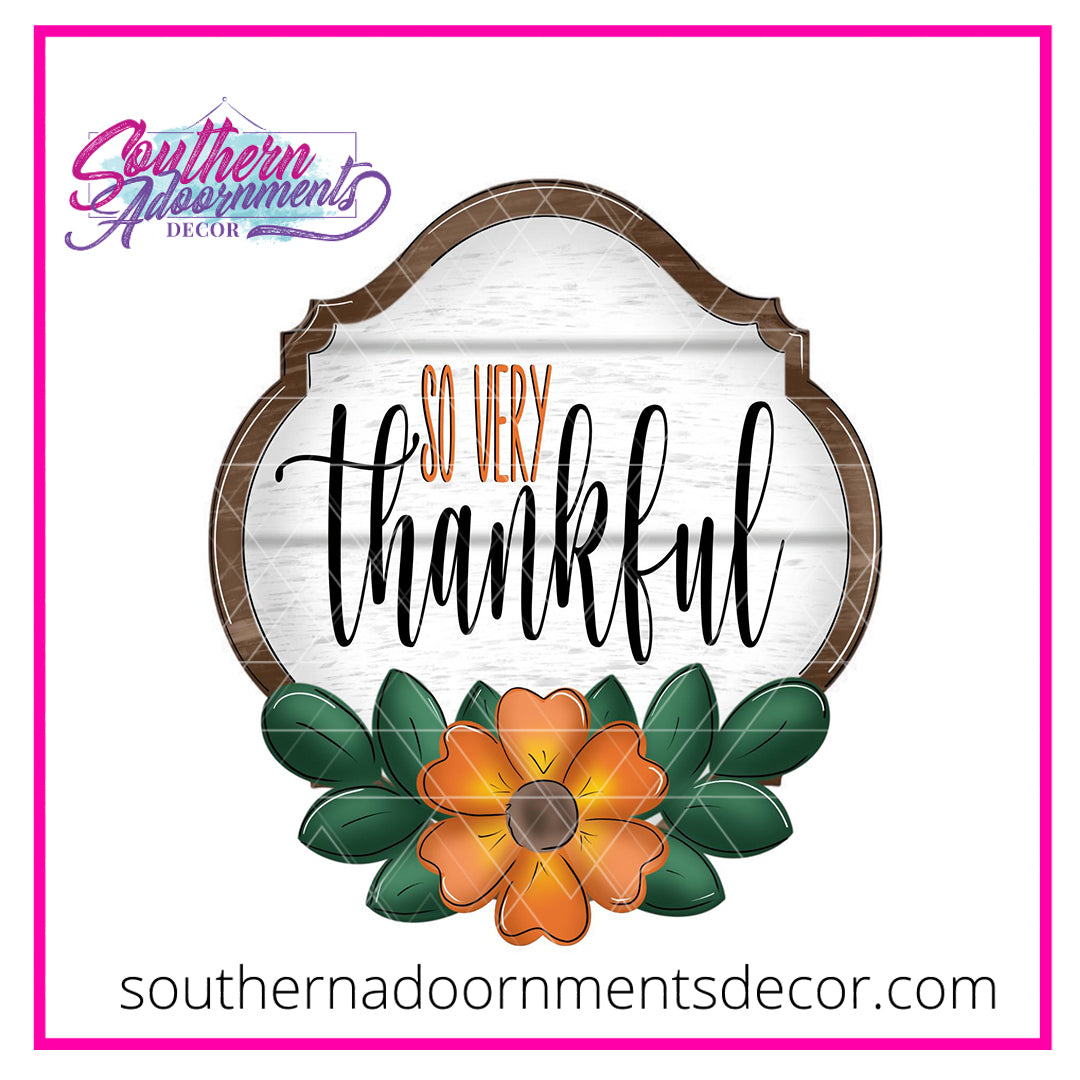 Thankful Flower Blank