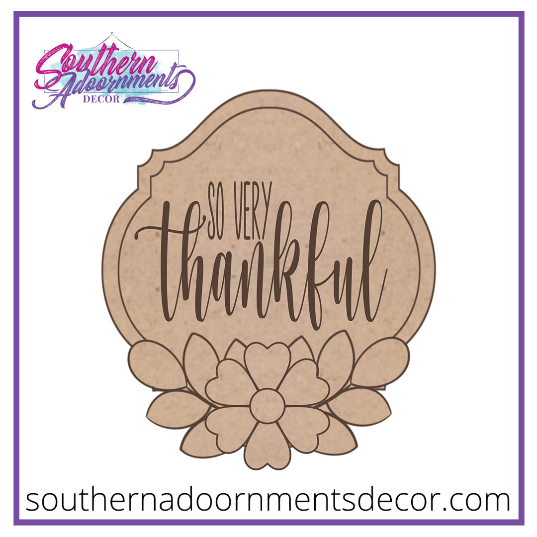 Thankful Flower Blank