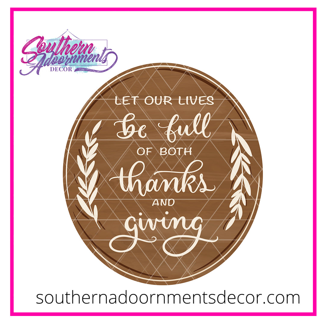 Thanks & Giving Blank