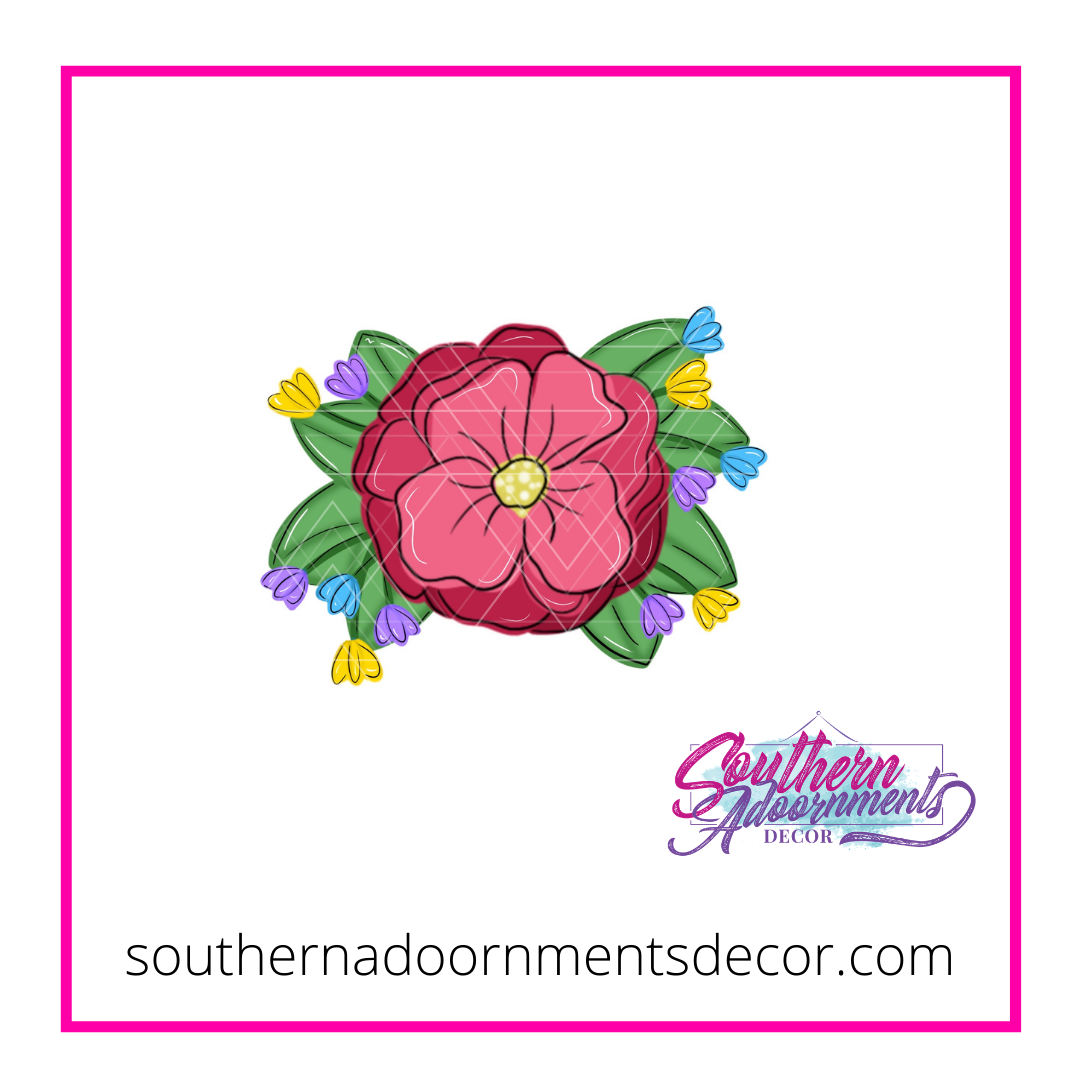 Tropical Flower Blank