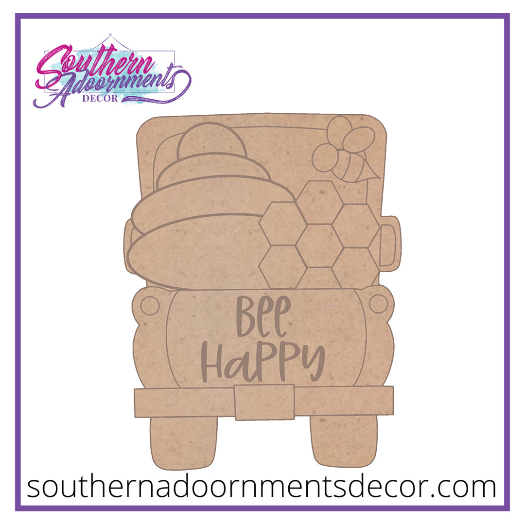 Bee Happy Truck Bed BLANK