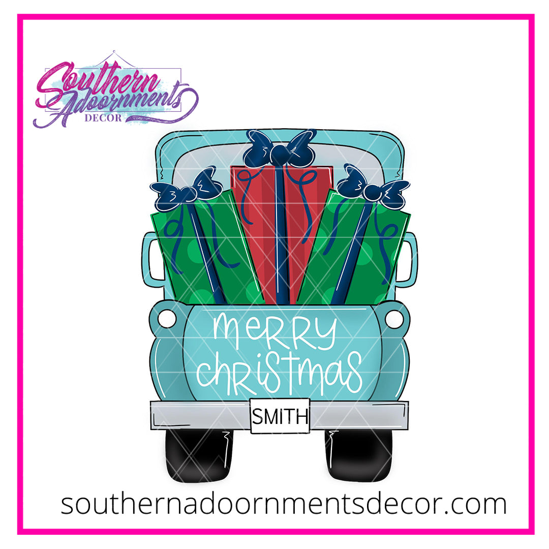 Truck Bed of Presents BLANK