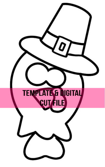 Turkey Drumstick Template & Digital Cut File