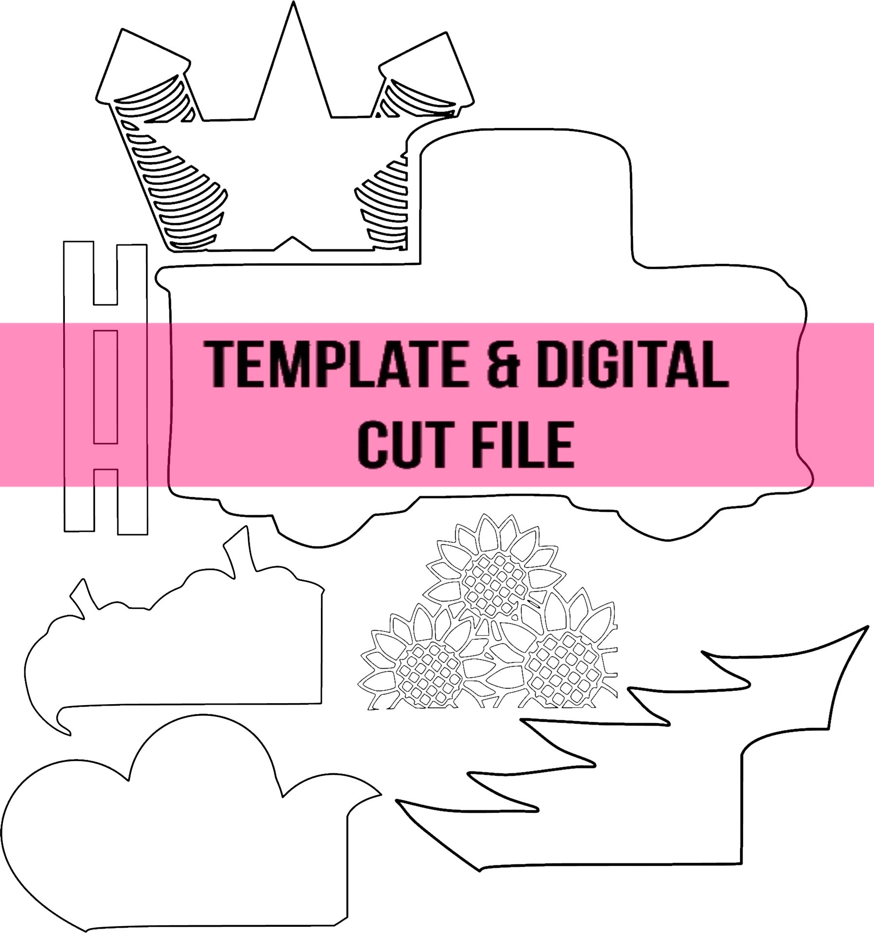 Door Hanger with attachments template