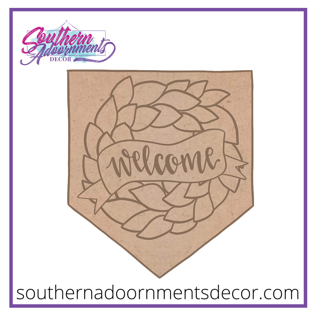 Welcome Pennant Blank