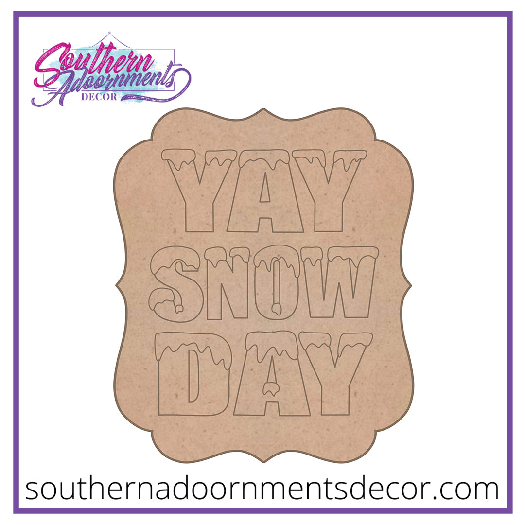 Yay Snow Day Blank