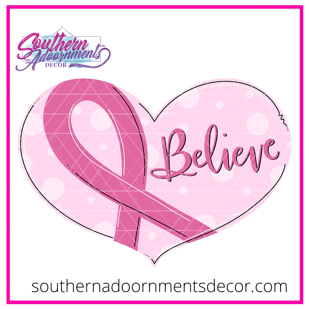 Awareness Ribbon Heart Blank