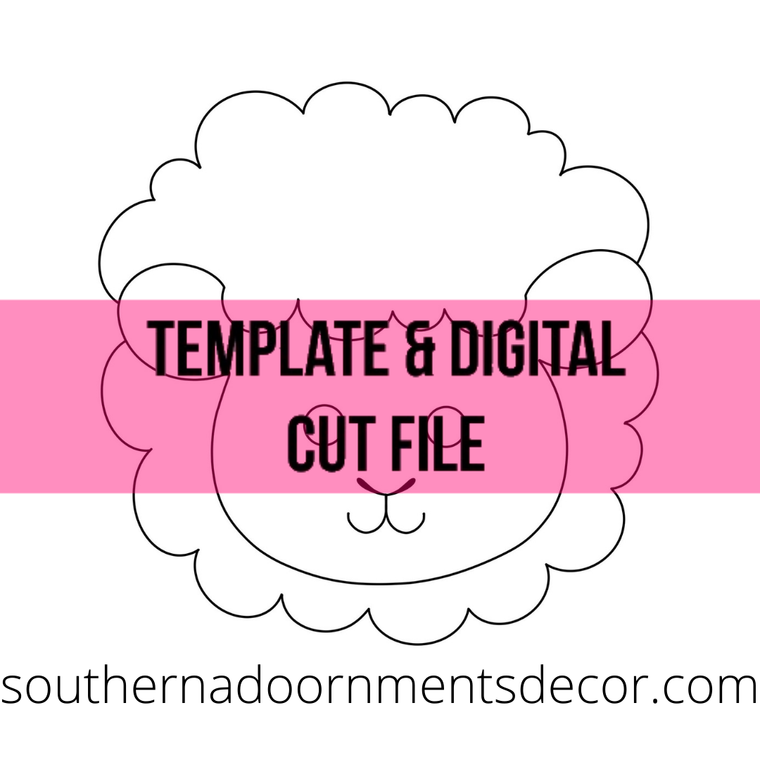 Baby Lamb Template & Digital Cut File