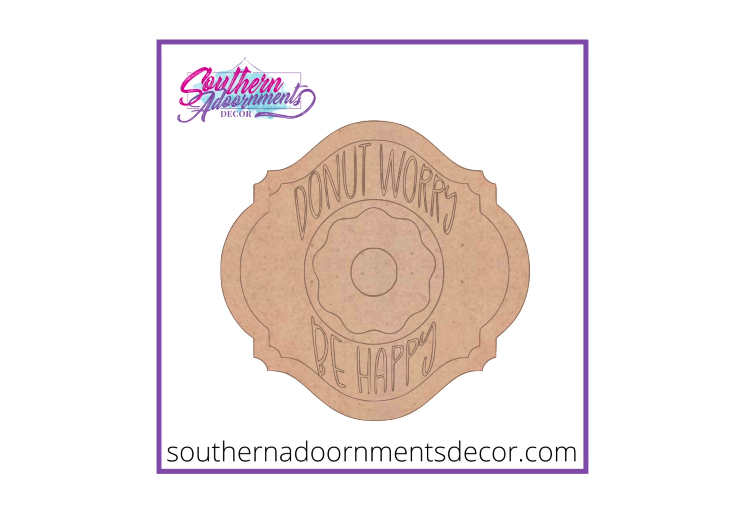 Donut Worry Be Happy Blank