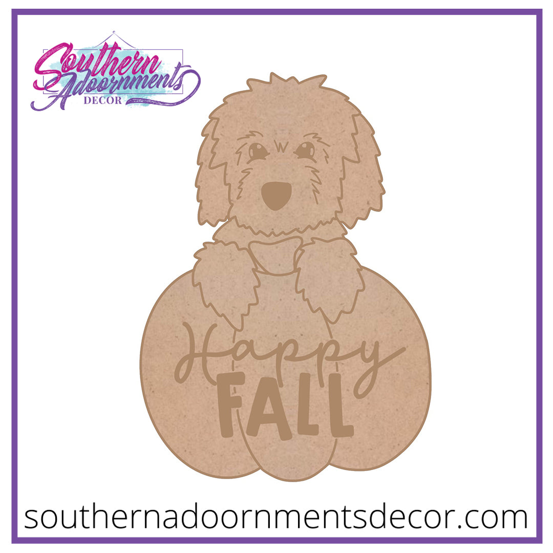 Fall Doodle Pup Blank