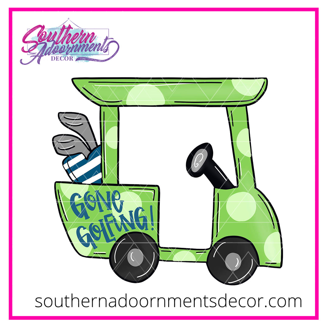 Gone Golfing Wood Cut Out Blank