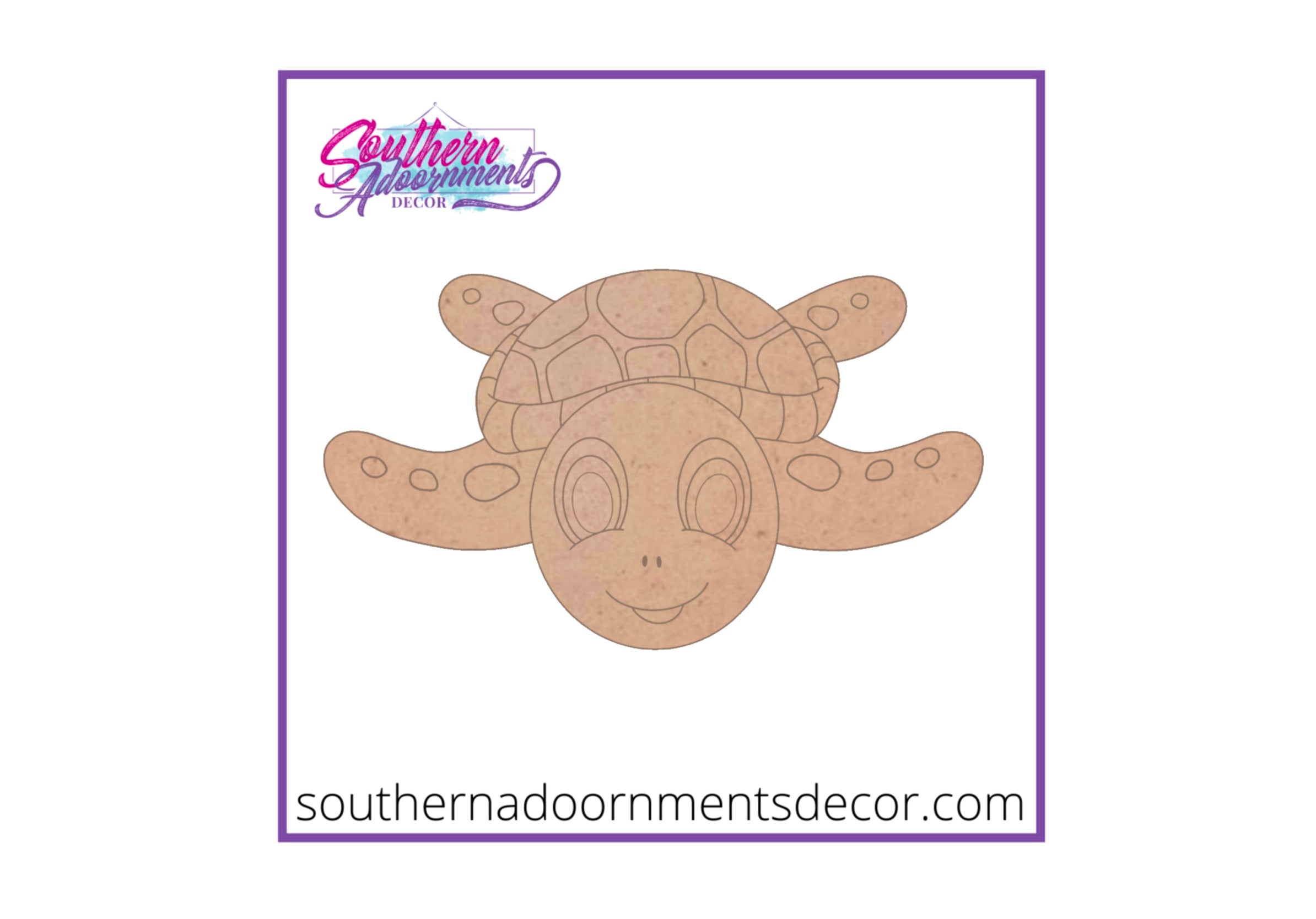 Happy Sea Turtle Blank