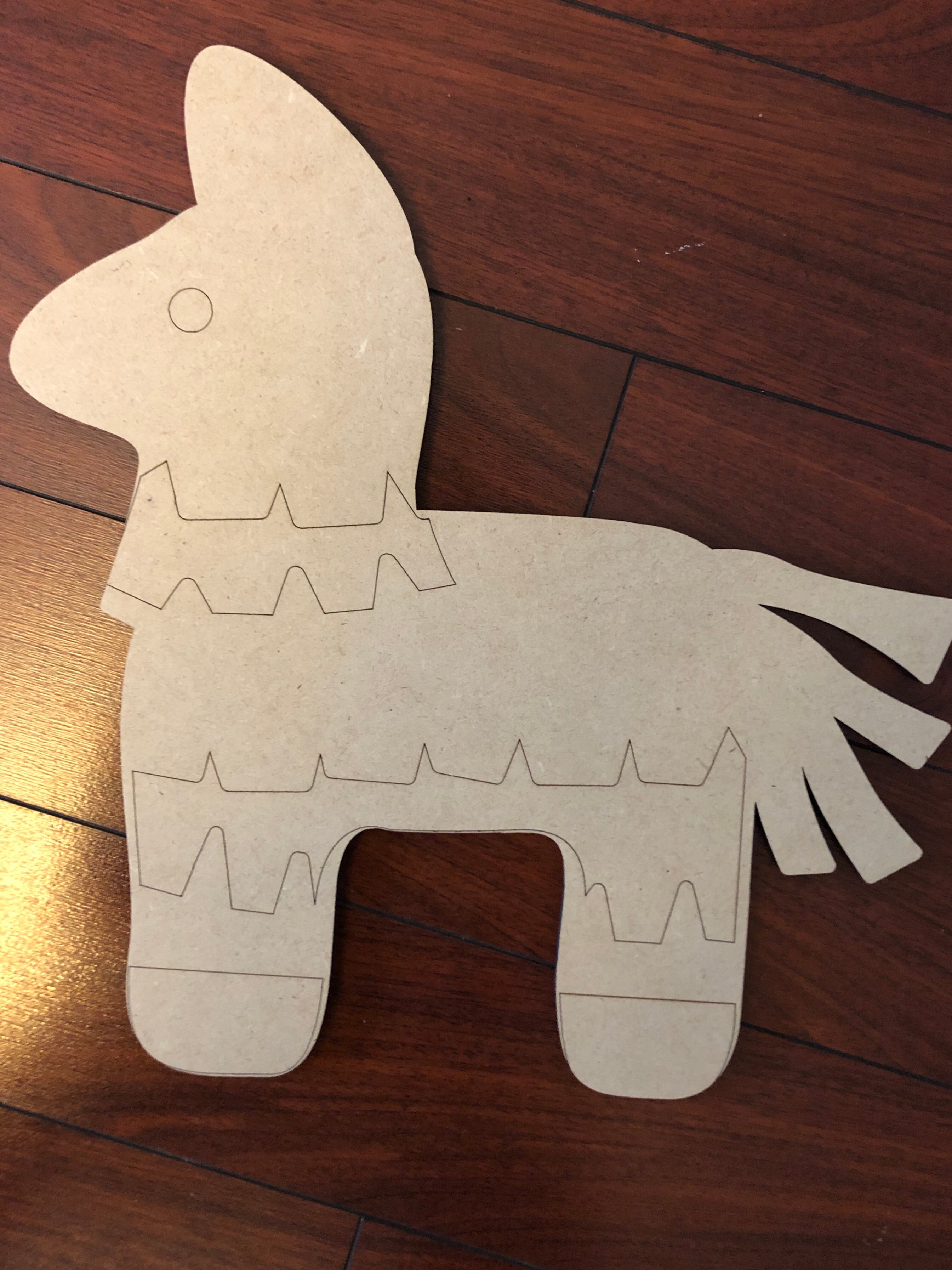 Donkey Pinata Outline