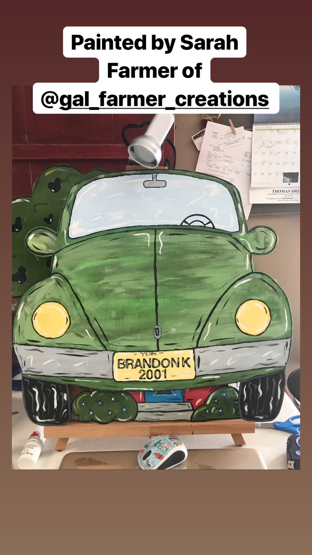 Beetle Bug Template & Digital Cut File