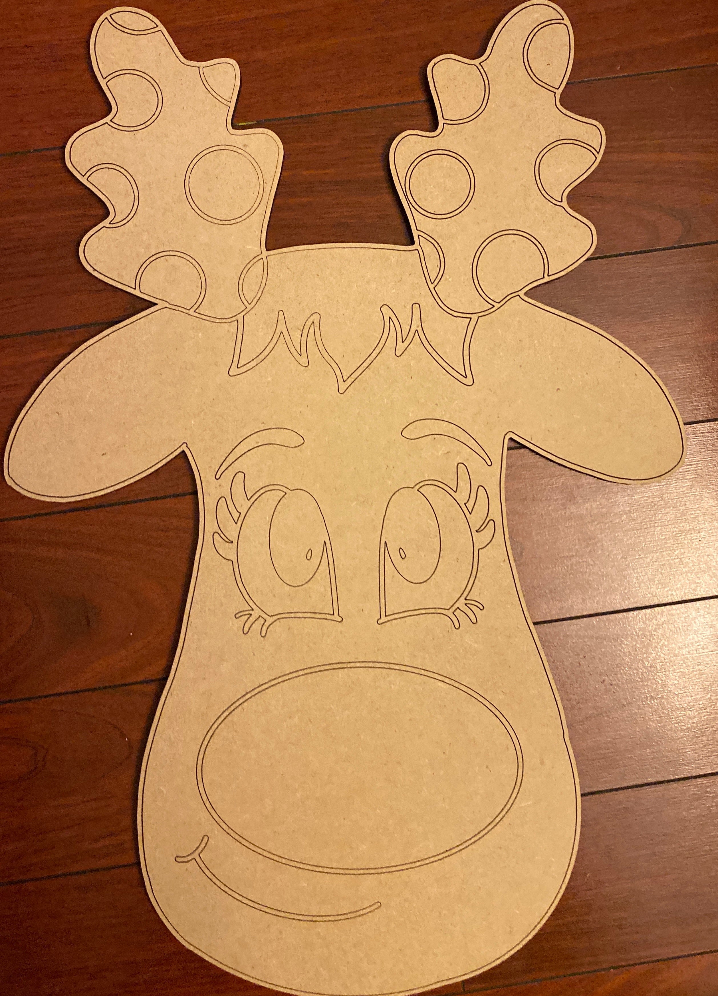 Reindeer Wooden Blank