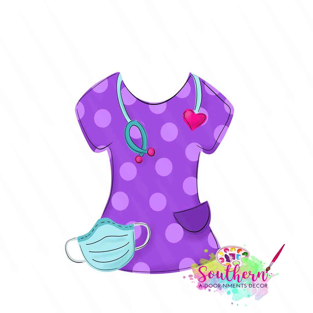 Scrub Top Template & Digital Cut File