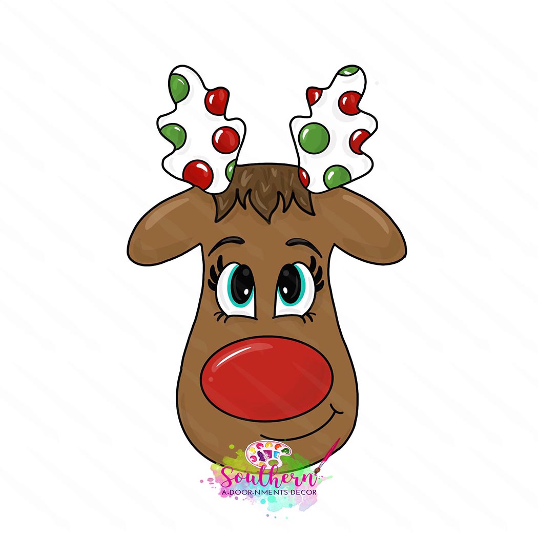 reindeer face template
