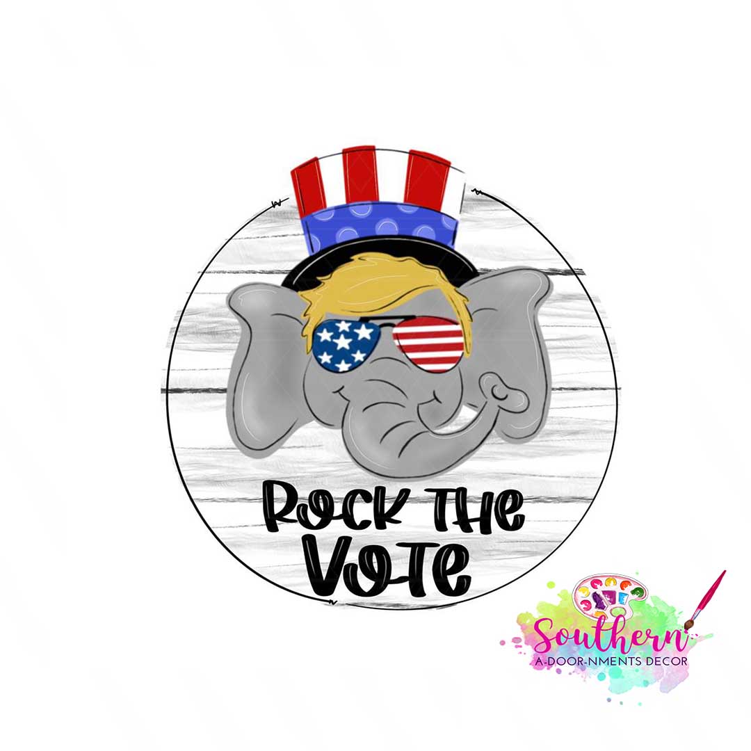 Rock The Vote Template & Digital Cut File
