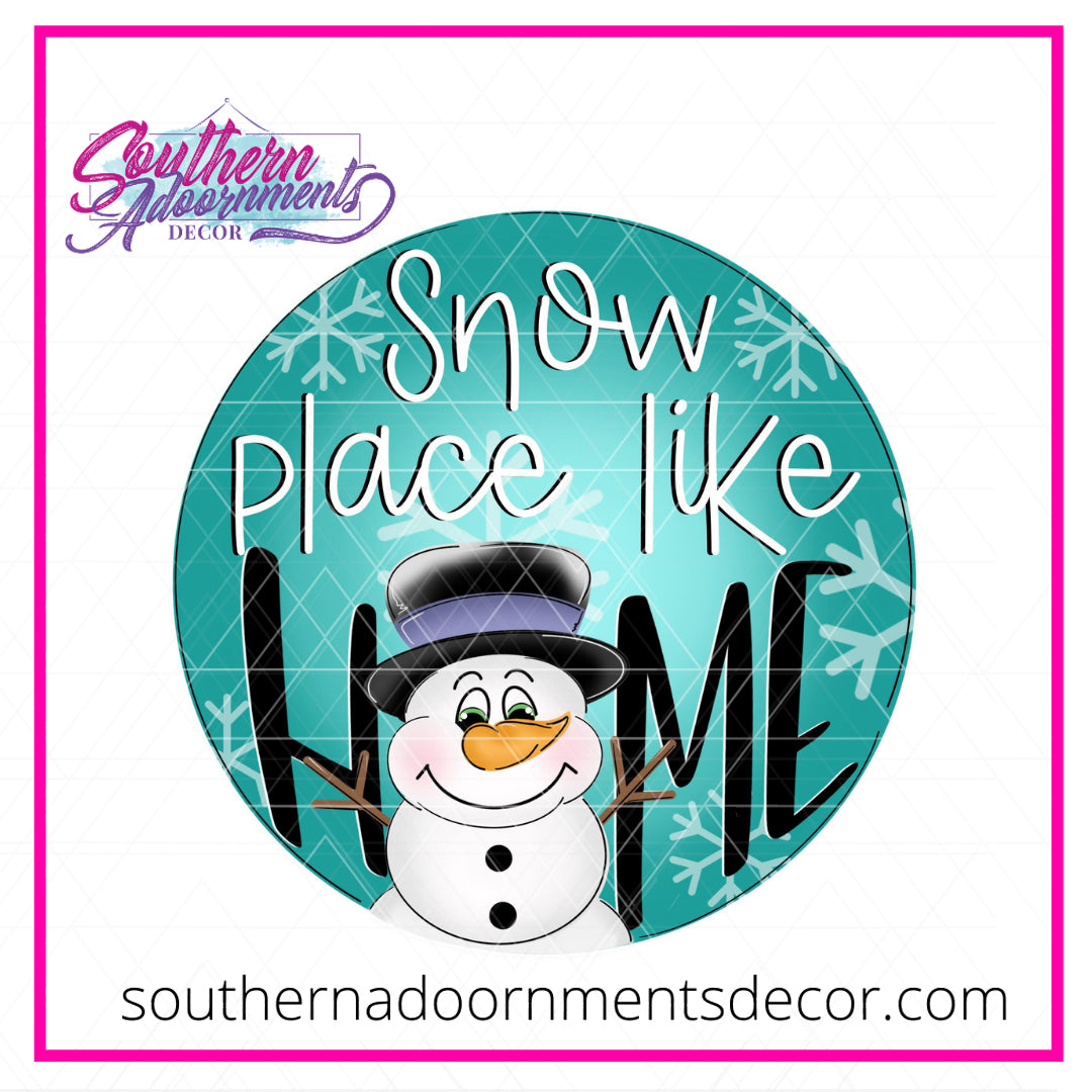 Snow Place Like Home Blank
