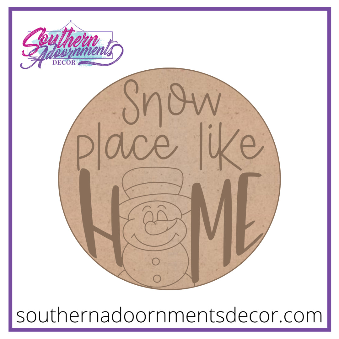 Snow Place Like Home Blank