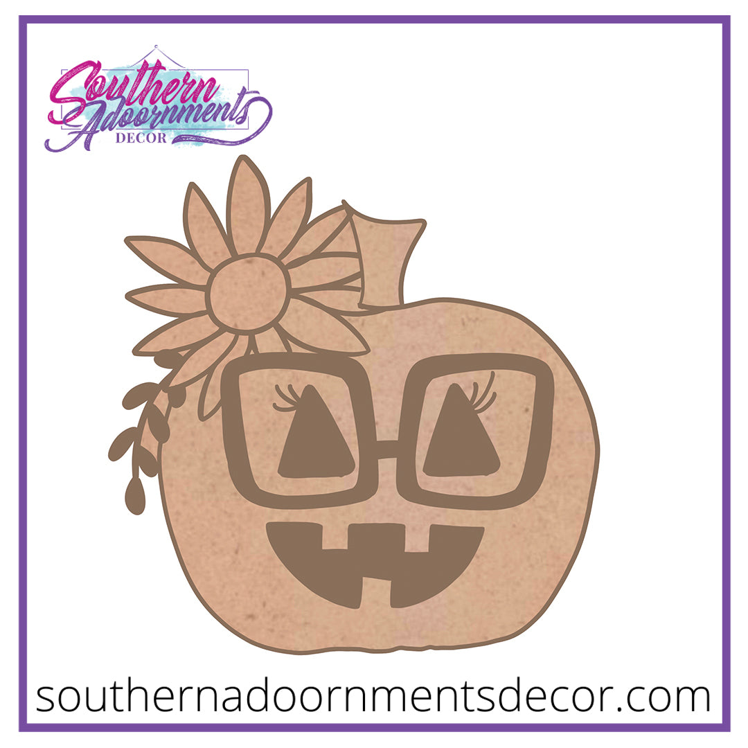 Sunflower Jack-O-Lantern Blank