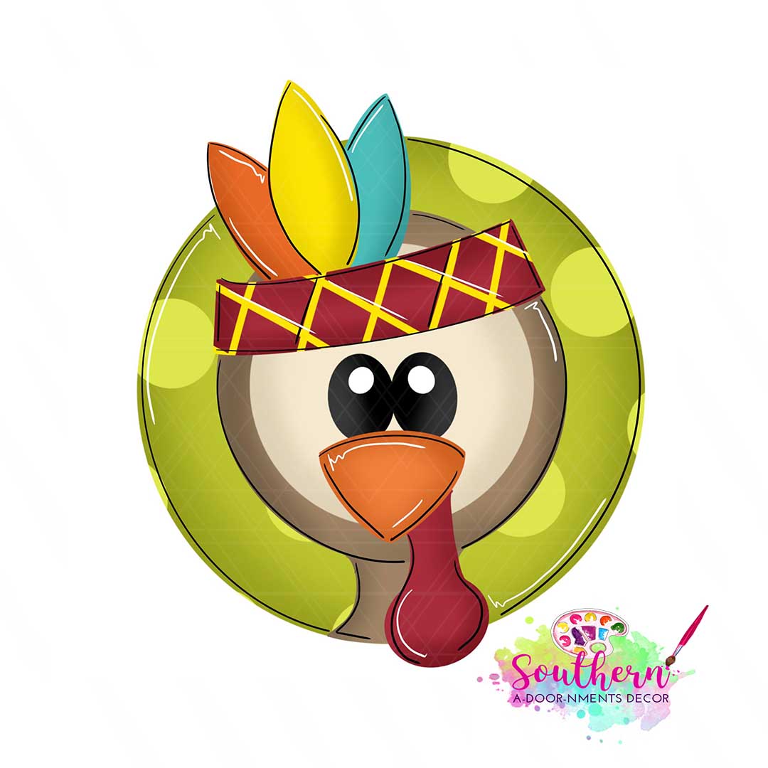Turkey Face Template & Digital Cut File