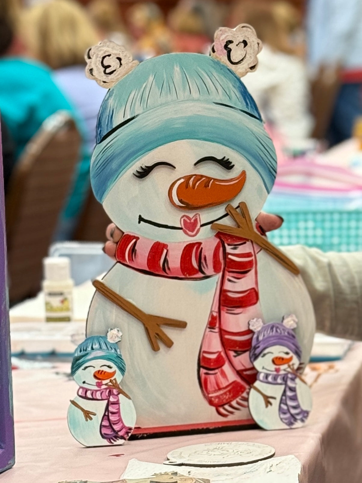 GIrly Snowman Blank