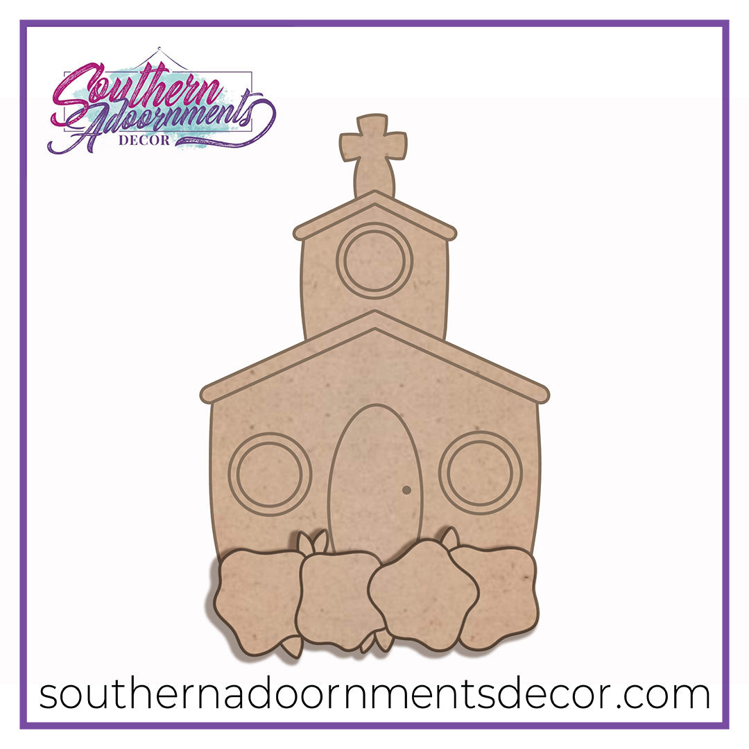 Floral Church Blank