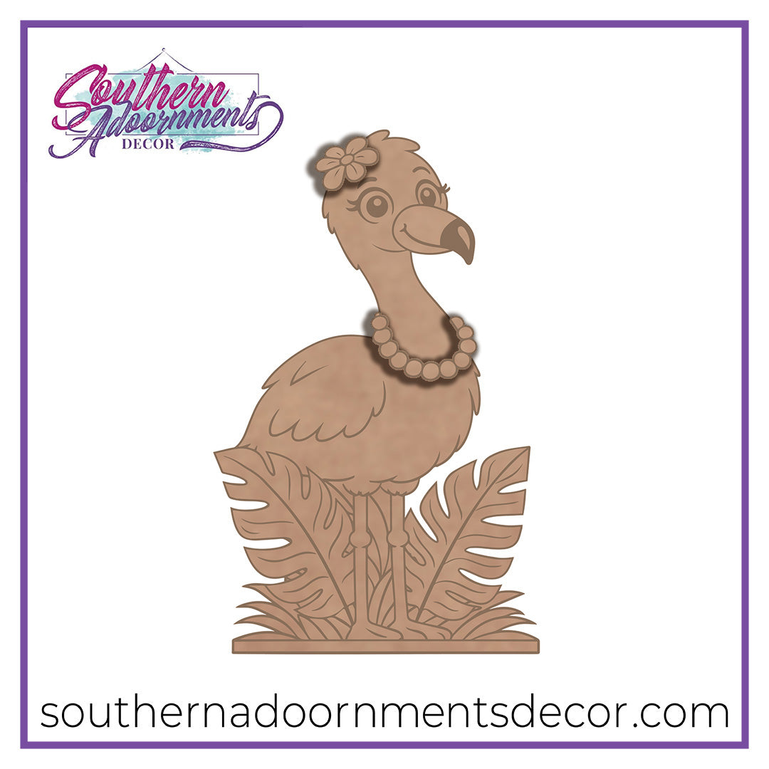 Frannie the Flamingo Blank
