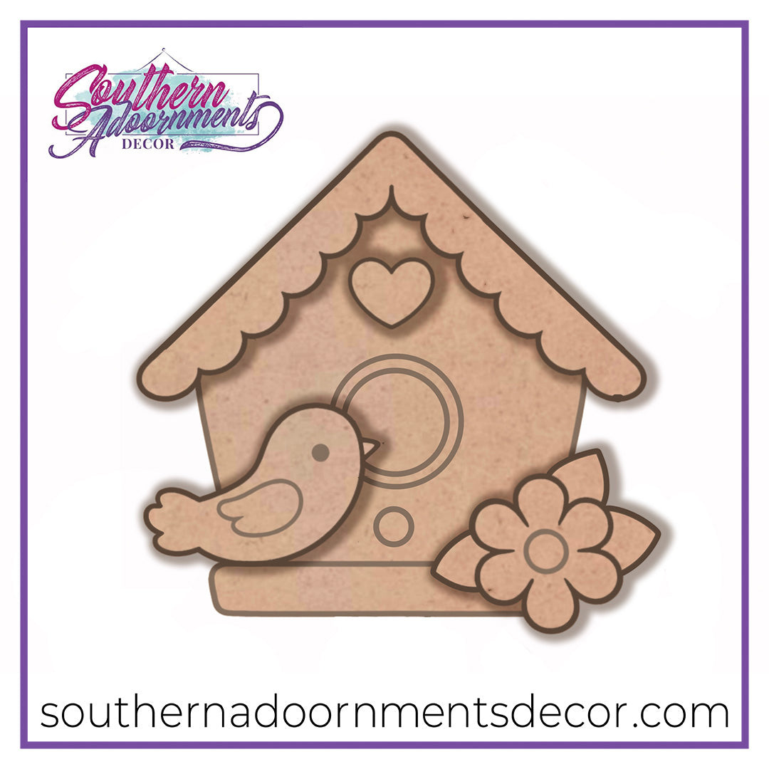 Happy Birdhouse Blank