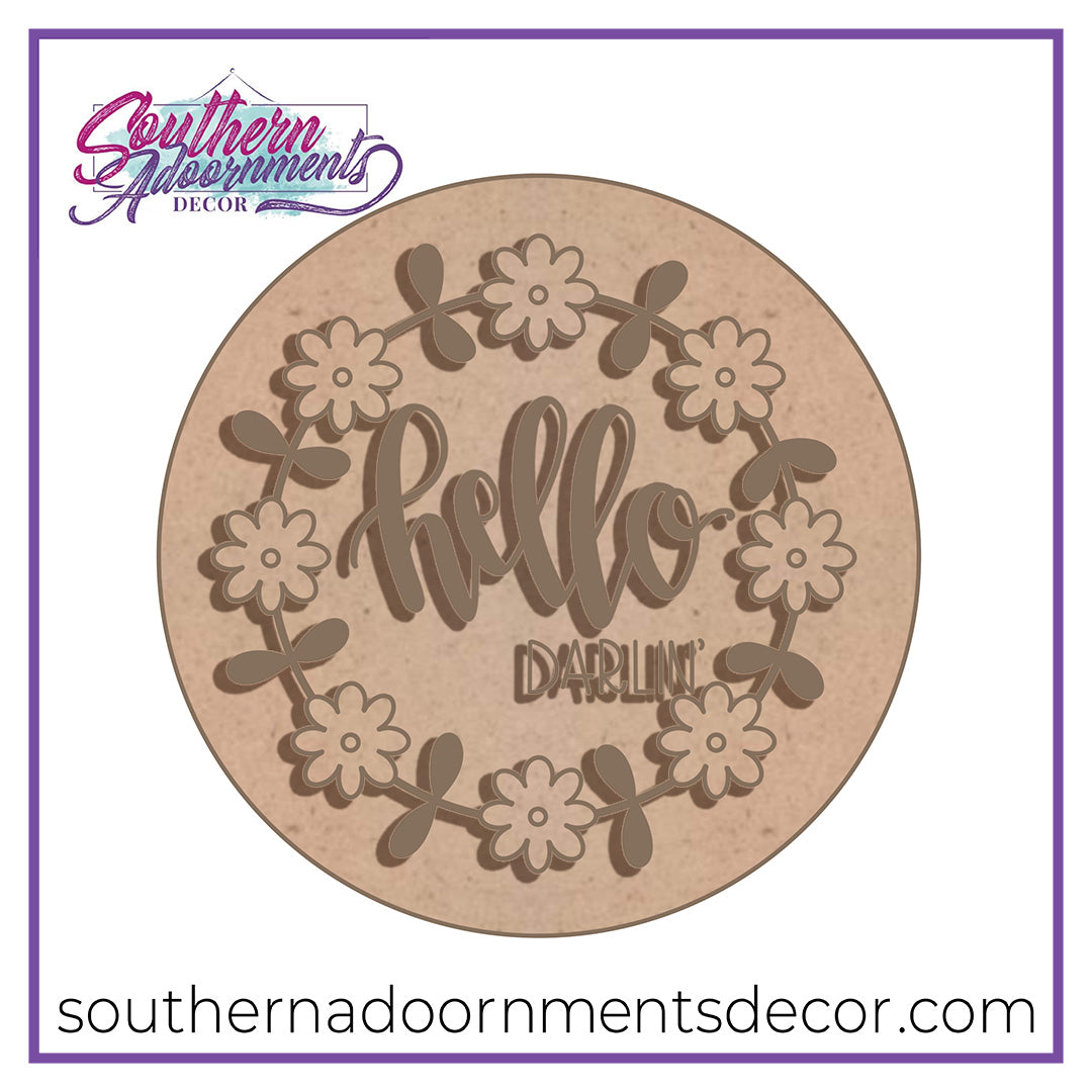 Hello Darlin Daisy Blank