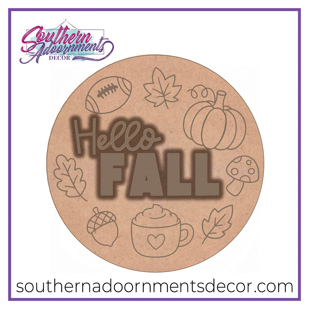 Hello Fall Faves Blank