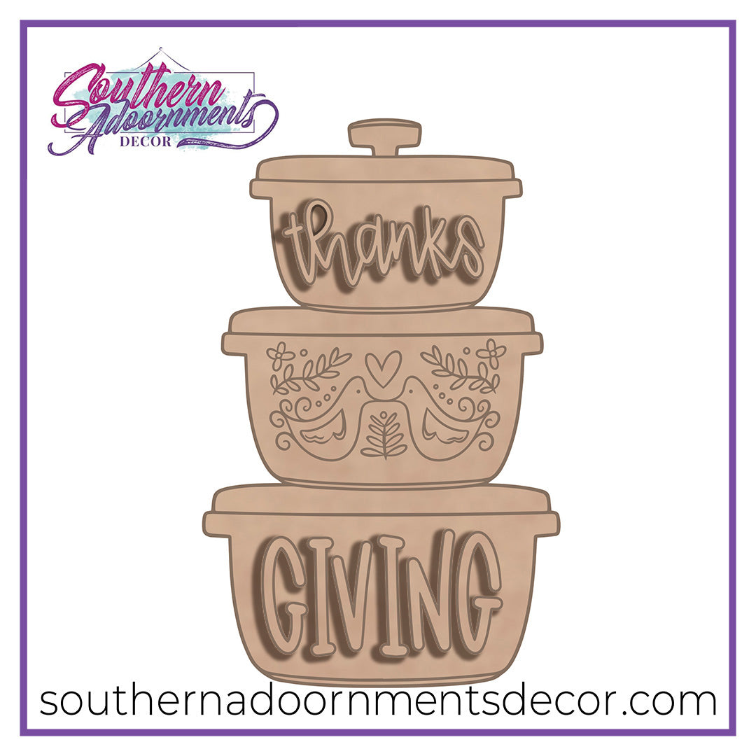 Thanksgiving Dishes Blank