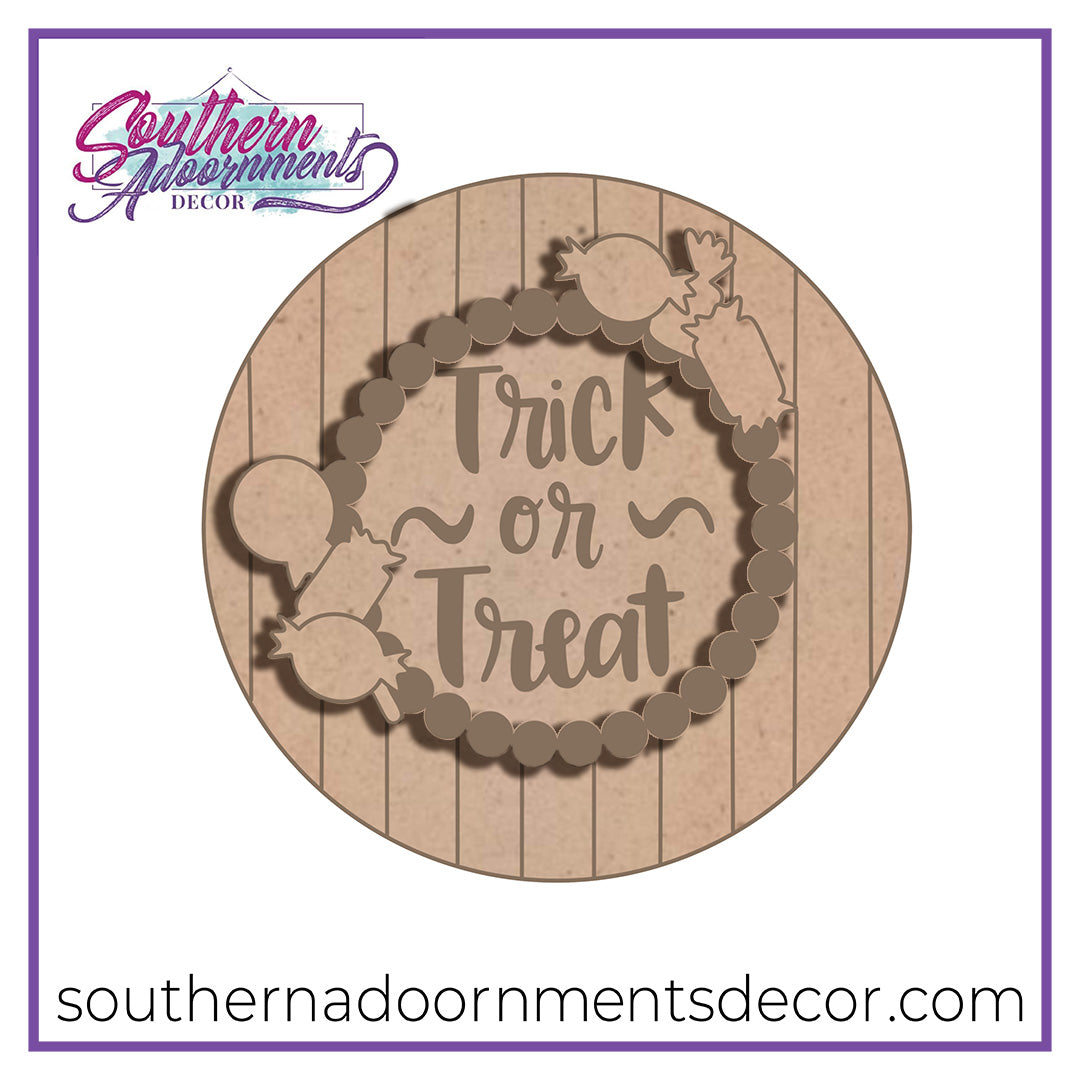 Trick or Treat Round Blank