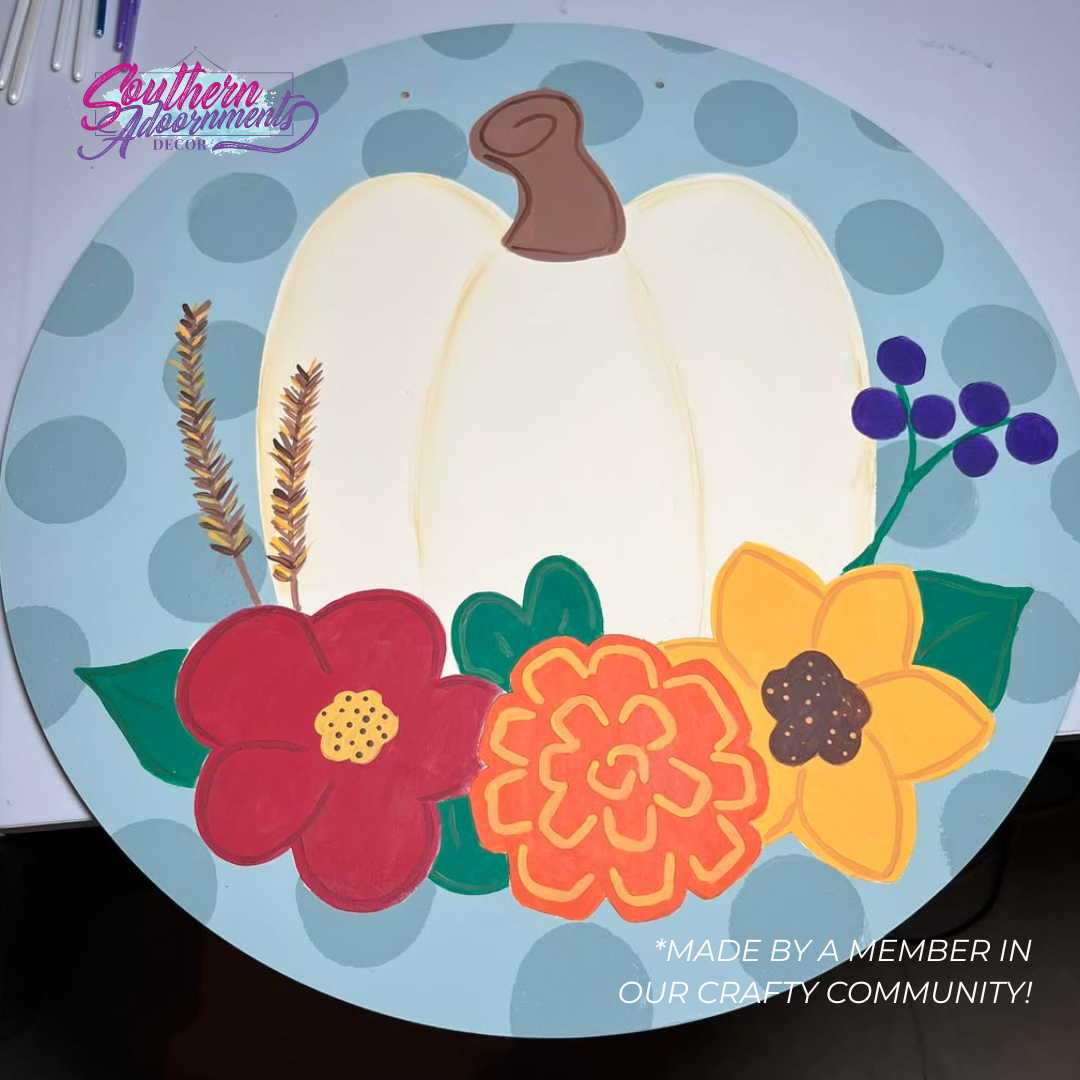 Harvest Floral Pumpkin Project Kit