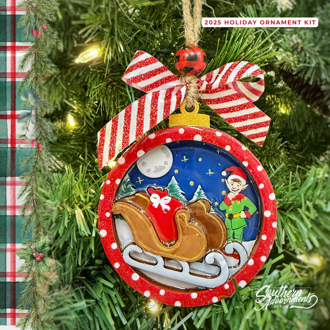 Santa’s Workshop 2025 Layered Ornament Kit with Tutorial