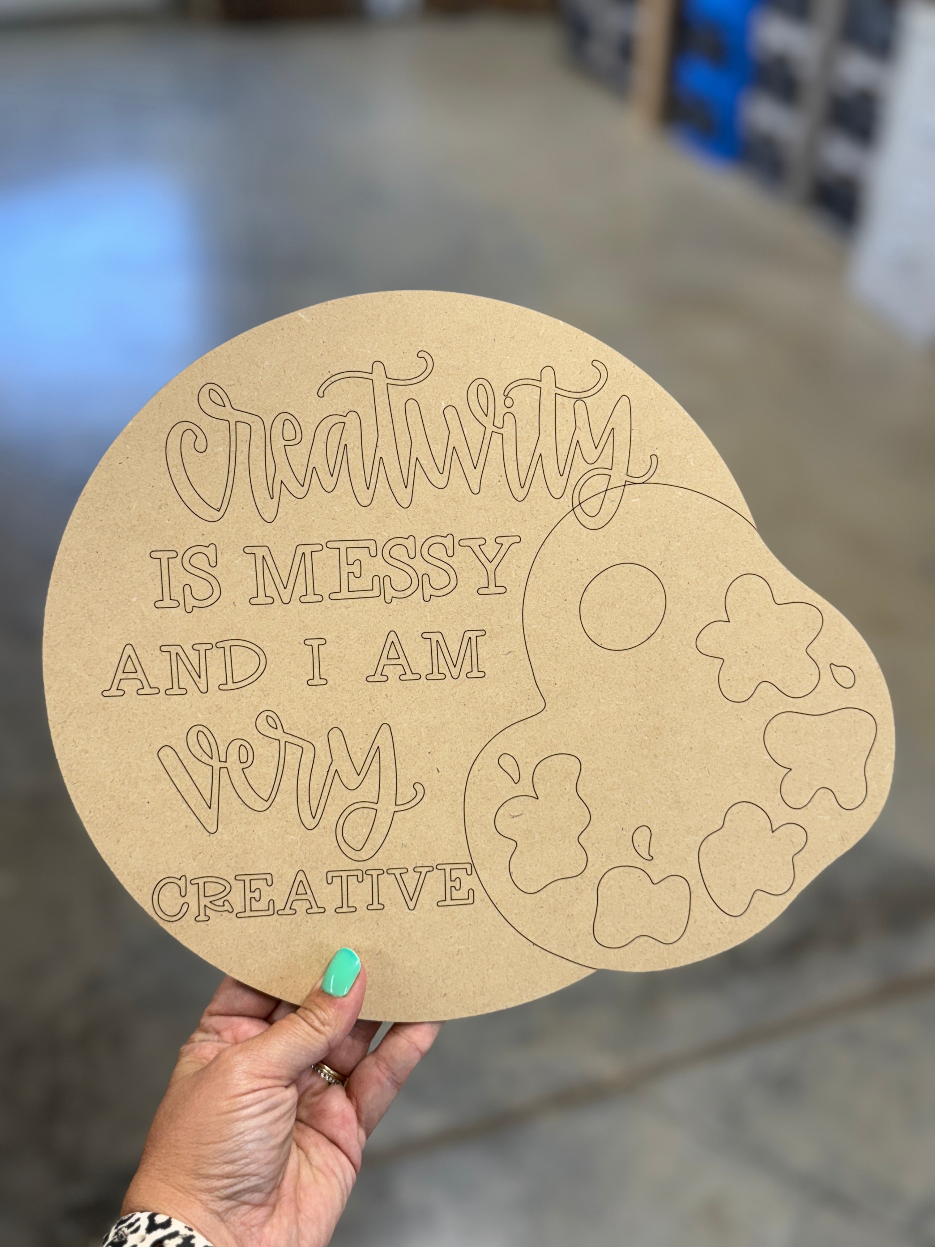 Creativity is Messy Blank