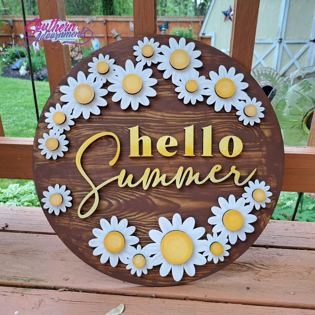 Hello Summer Daisy Sign Project Kit