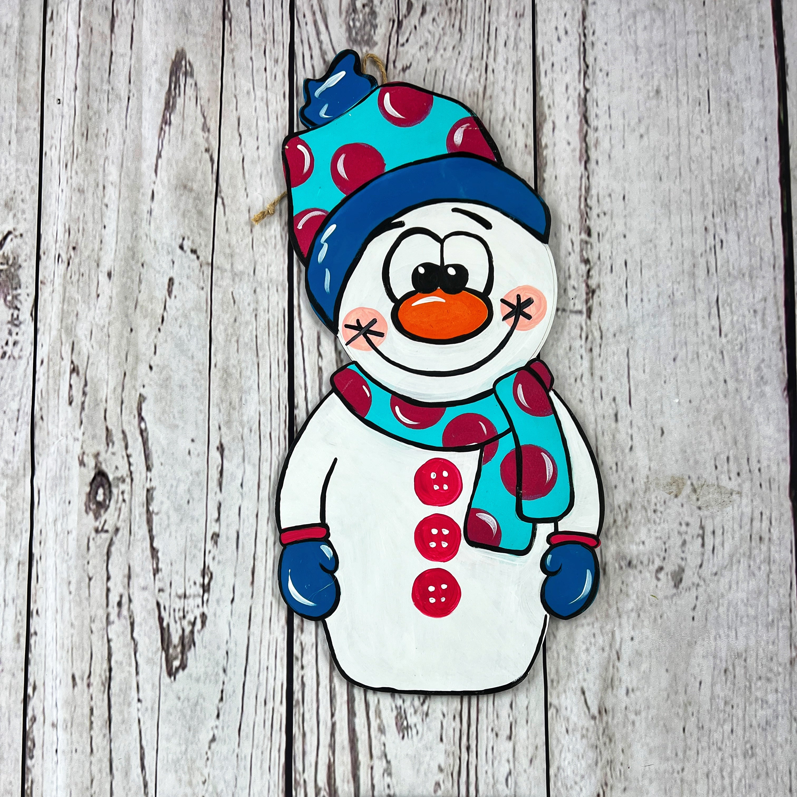 Cuddly Snowman Wooden Blank