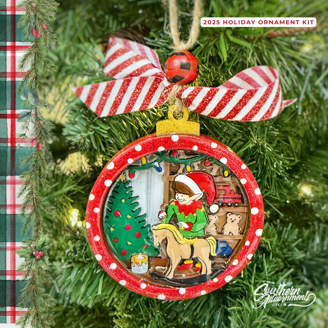 Santa’s Workshop 2025 Layered Ornament Kit with Tutorial