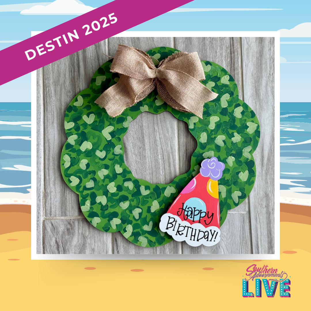 SA Live 2025 Destin Wreath Door Hanger with Attachments
