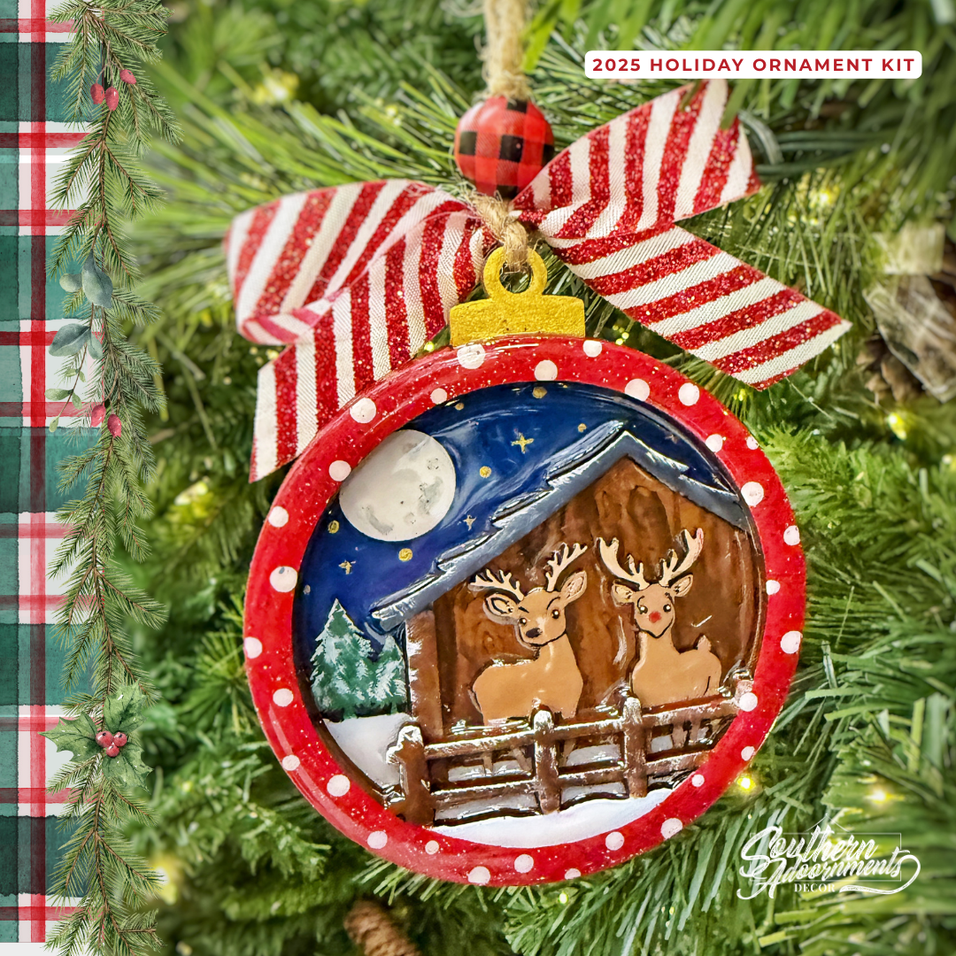 Santa’s Workshop 2025 Layered Ornament Kit with Tutorial