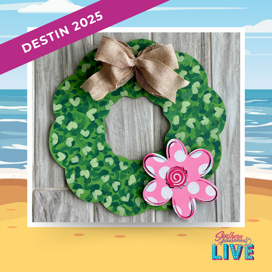 SA Live 2025 Destin Wreath Door Hanger with Attachments