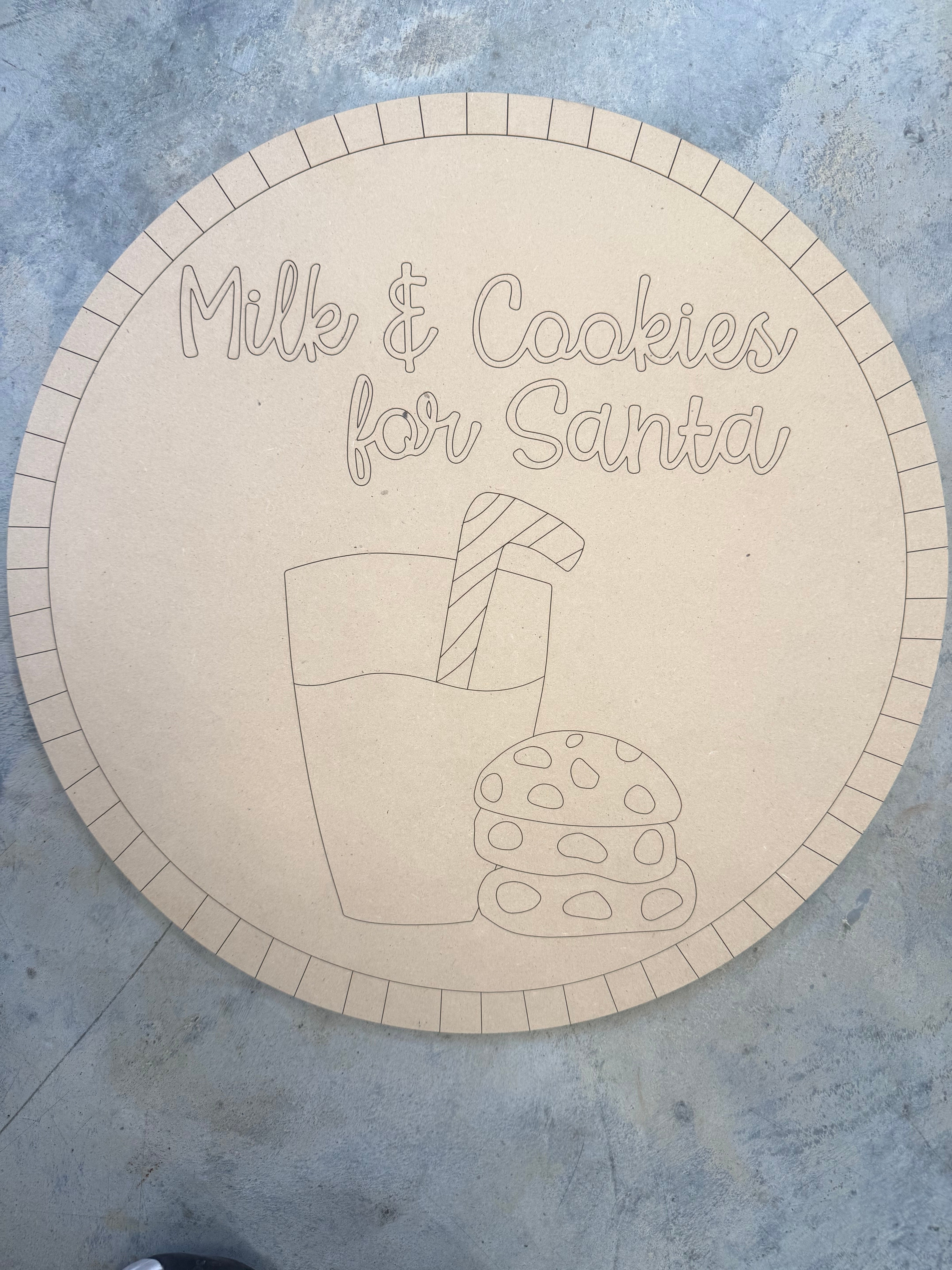 Milk & Cookies for Santa Blank