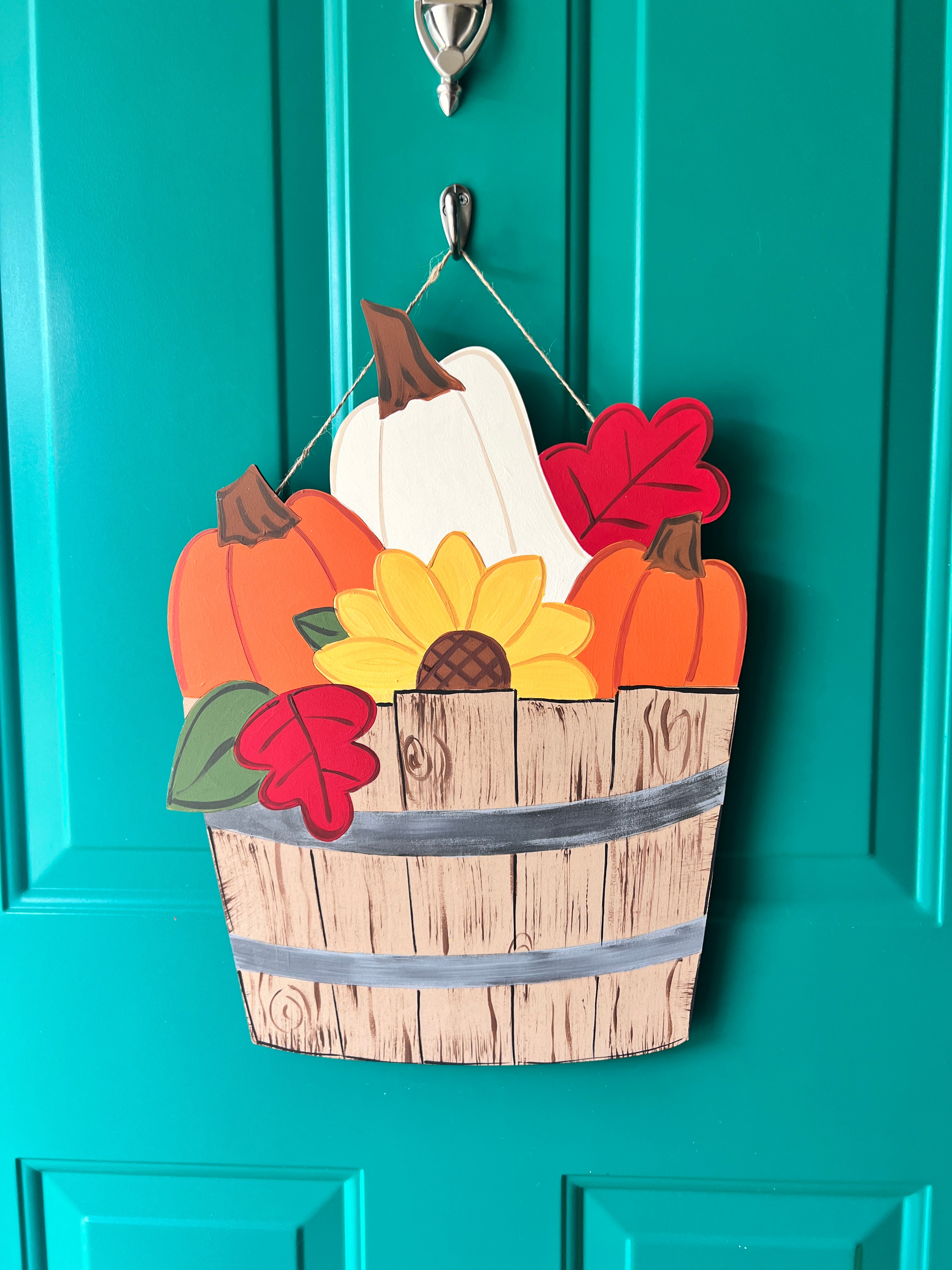 Pumpkin Sunflower Bucket Blank